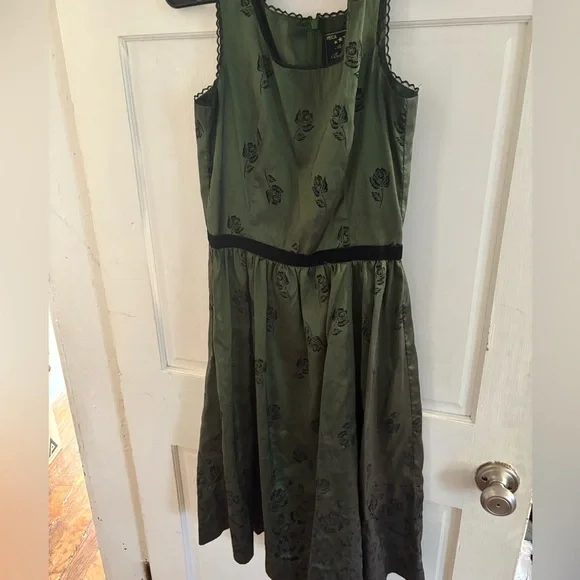 Bella Twilight New Moon Birthday Dress Large, Neca Hot Topic Green Floral  Dress - Picture 2 of 5